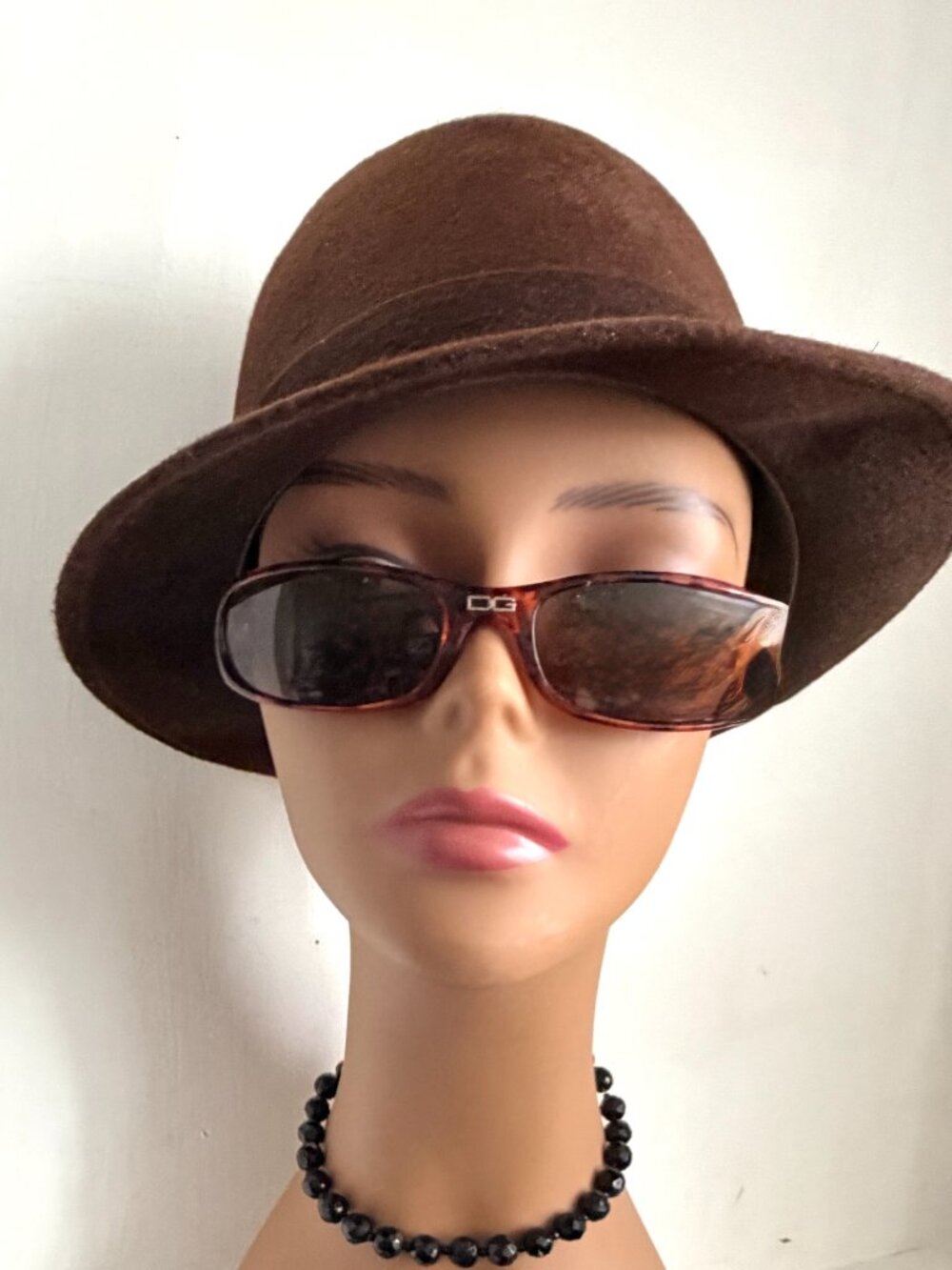 Vintage 50s Flechet Fedora Paris France Premium 100% Felt Brim Noir Hat Unisex